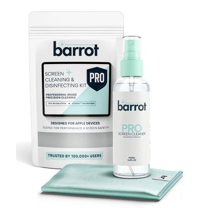 BARROT Screen Cleaning Kit (100ml)- Designed For Apple & Other Devices | IPA Based