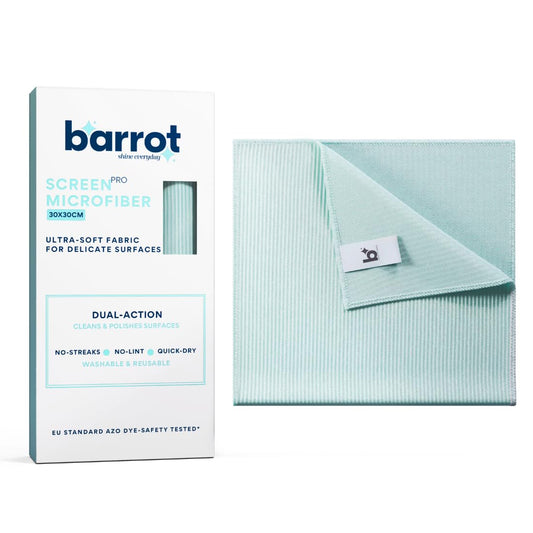 BARROT Screen & Lens Cleaning Microfiber (Pack of 2) | Designed for Apple Devices | Anti-Scratch, Streak & Lint-Free | 30x30cm