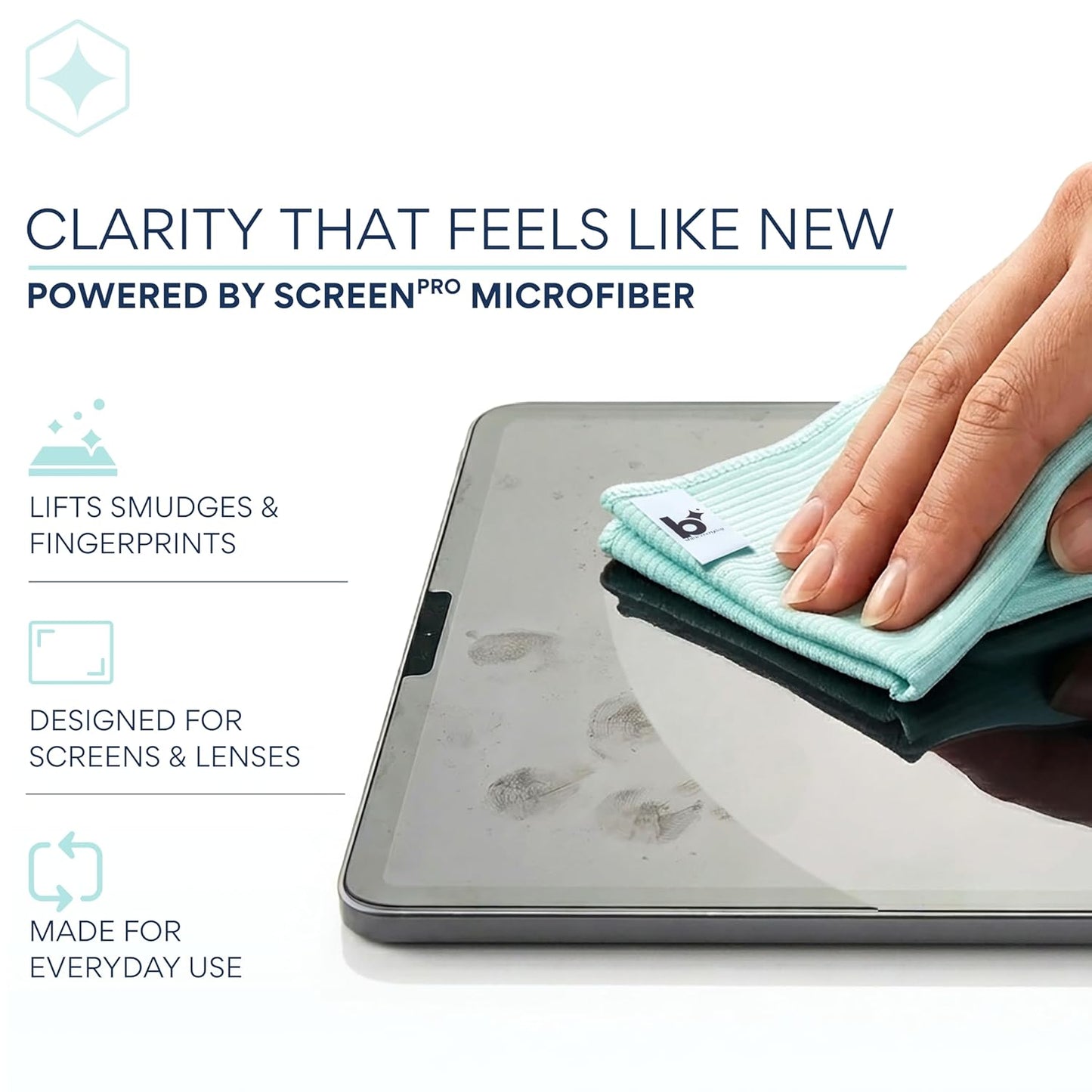 BARROT Essentials Mini Device Cleaning Kit | Designed for Laptops, Mobiles, Tablets, Camera Lenses, Earbuds & More | Includes 50ML Screen Cleaner, 3X Precision Brushes  20x20CM Premium Microfiber