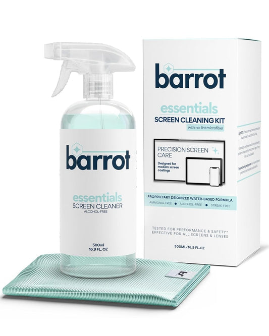 BARROT TV & Laptop Screen Cleaning Kit (500ml) | Designed for OLEDs/LCDs/LEDs/PLASMAs/QLED Non-Touch Screens
